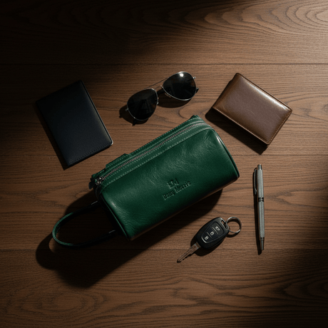 Dany Morris Green Elegant Leather Handbag Pouch 20×10 cm Unique Color Stylish Design for Trendy Carry Use - Al Kabayel Discount CentreDany Morris Green Elegant Leather Handbag Pouch 20×10 cm Unique Color Stylish Design for Trendy Carry UsePouchesDANY MORRISAl Kabayel Discount Centre
