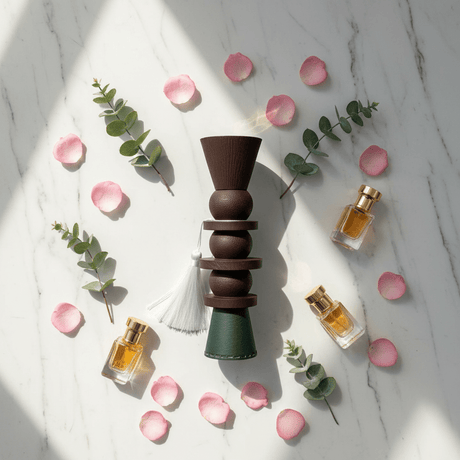Dark Green & Brown Chalk Incense Burner | Sculptural Stacked Design | 25cm - Al Kabayel Discount CentreDark Green & Brown Chalk Incense Burner | Sculptural Stacked Design | 25cmIncense burnerAKDCAl Kabayel Discount Centre