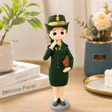Dark Green Girl Police Officer Polyresin Decorative Figurine - 20cm - Al Kabayel Discount CentreDark Green Girl Police Officer Polyresin Decorative Figurine - 20cmHome Décor AccentsAKDCAl Kabayel Discount Centre