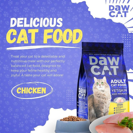 DawCat Adult Cat Food With Chicken - 1KG - Al Kabayel Discount CentreDawCat Adult Cat Food With Chicken - 1KGPet SuppliesDAWCATAl Kabayel Discount Centre