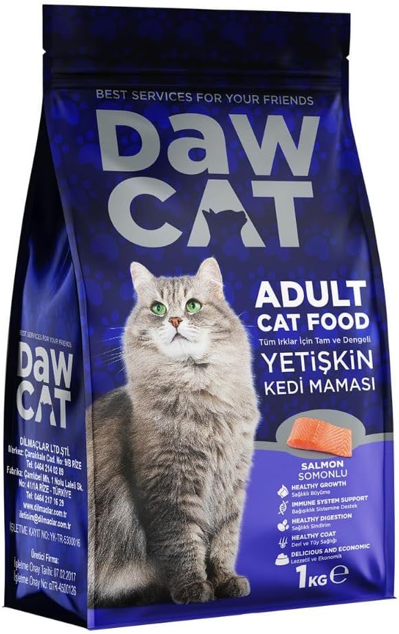 DawCat Adult Cat Food With Salmon - 1KG - Al Kabayel Discount CentreDawCat Adult Cat Food With Salmon - 1KGPet SuppliesDAWCATAl Kabayel Discount Centre