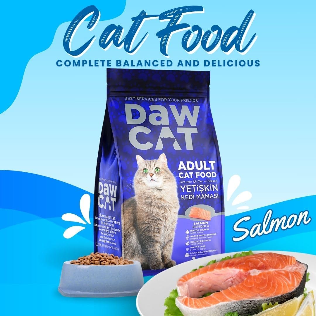 DawCat Adult Cat Food With Salmon - 1KG - Al Kabayel Discount CentreDawCat Adult Cat Food With Salmon - 1KGPet SuppliesDAWCATAl Kabayel Discount Centre