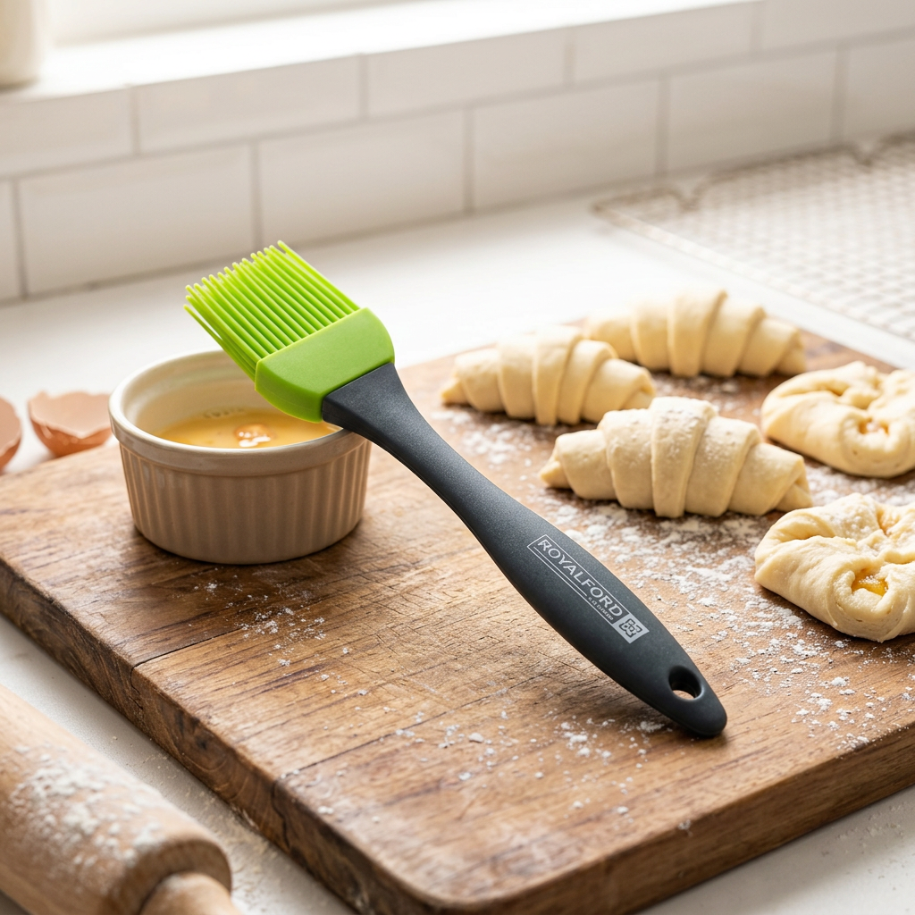Royalford Silicone Brush with Polymer Handle - 20cm
