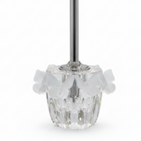 Crystal Sprinkler with Silver-Tone Details - 18cm