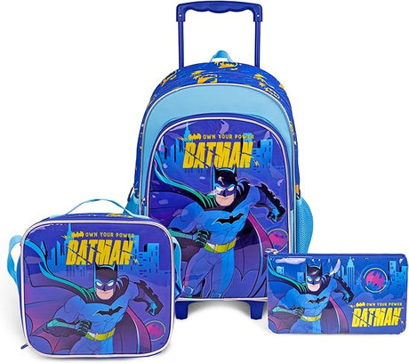 DC Batman 3 - in - 1 School Set, Includes 18" Trolley Bag, Lunch Bag, Pencil Case - Al Kabayel Discount CentreDC Batman 3 - in - 1 School Set, Includes 18" Trolley Bag, Lunch Bag, Pencil CaseSchool BagsDCAl Kabayel Discount Centre