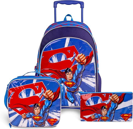 DC Superman 3 - in - 1 School Set, Includes 18" Trolley Bag, Lunch Bag, Pencil Case - Al Kabayel Discount CentreDC Superman 3 - in - 1 School Set, Includes 18" Trolley Bag, Lunch Bag, Pencil CaseSchool BagsDCAl Kabayel Discount Centre