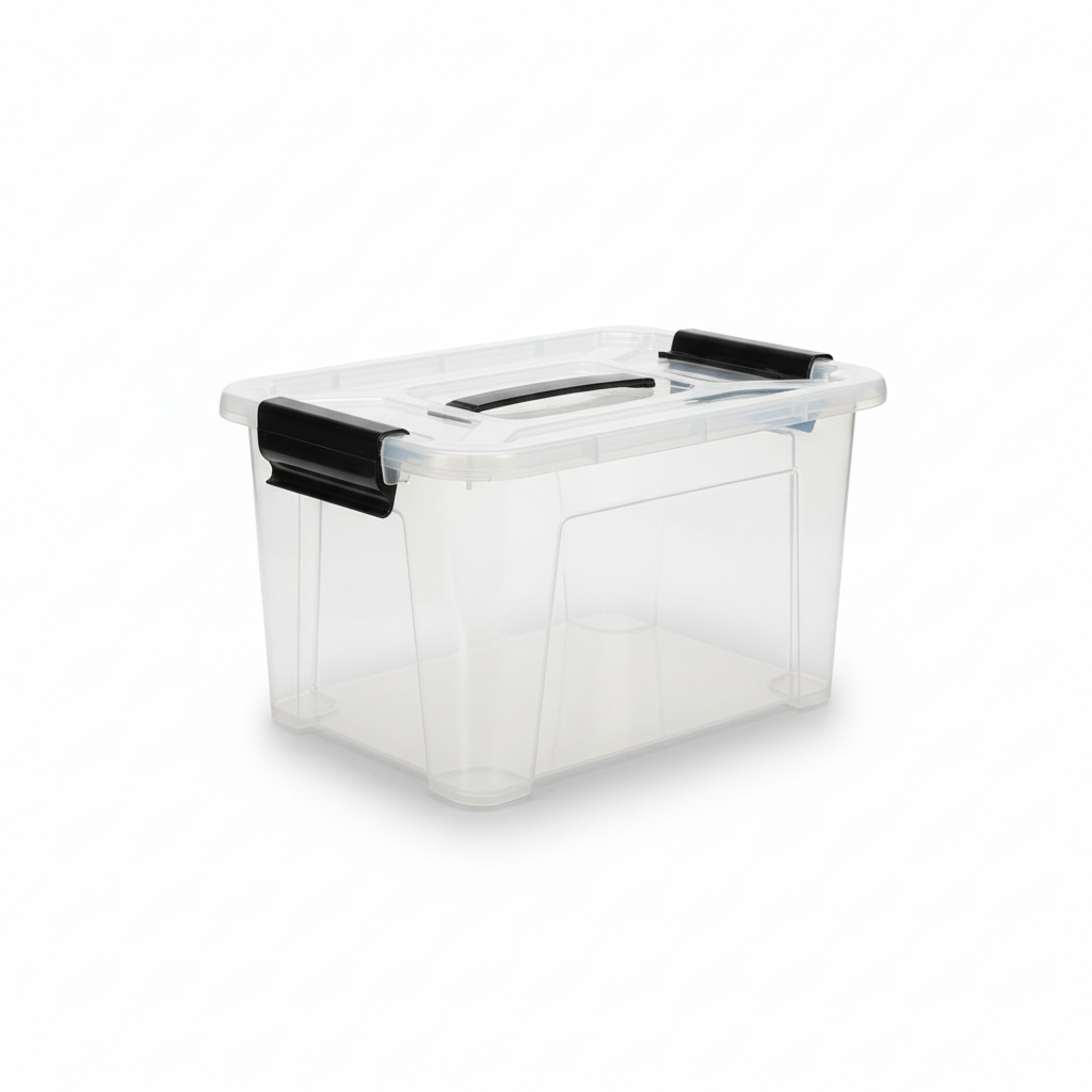 Marcola Clear Plastic Storage Box with Lid - 9 Liter