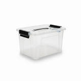 Marcola Clear Plastic Storage Box with Lid - 9 Liter