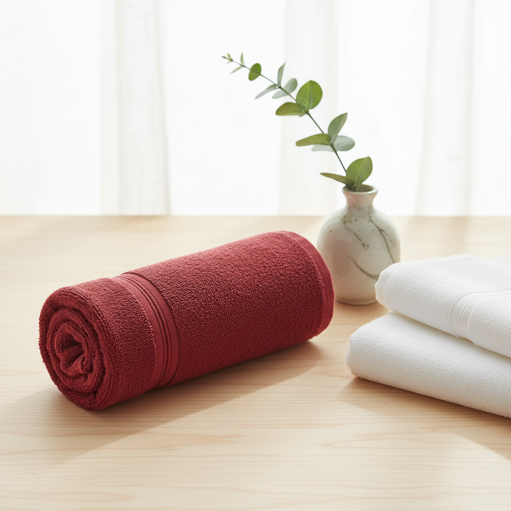 BTC Hand Towel Red - 40×70cm