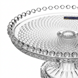 Delisoga Glass Footed Cake Plate - 20cm