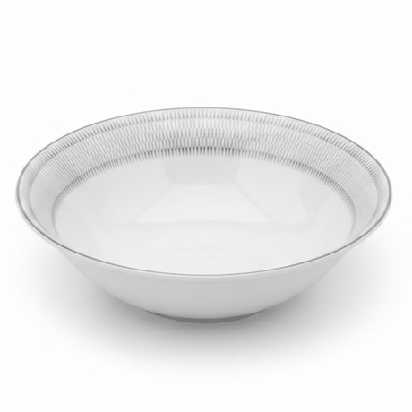 Decopor White Porcelain Salad Bowl with Silver Rim | 6 Inch | Premium Tableware - Al Kabayel Discount CentreDecopor White Porcelain Salad Bowl with Silver Rim | 6 Inch | Premium TablewareBowlsDECOPORAl Kabayel Discount Centre