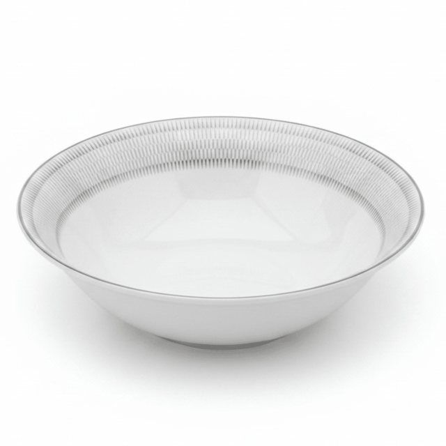 Decopor White Porcelain Salad Bowl with Silver Rim | 6 Inch | Premium Tableware - Al Kabayel Discount CentreDecopor White Porcelain Salad Bowl with Silver Rim | 6 Inch | Premium TablewareBowlsDECOPORAl Kabayel Discount Centre