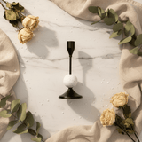 Decorative Black Metal Candle Holder with White Chalk Design for Home Décor – 17cm - Al Kabayel Discount CentreDecorative Black Metal Candle Holder with White Chalk Design for Home Décor – 17cmHome Décor AccentsAKDCAl Kabayel Discount Centre