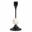 Decorative Black Metal Candle Holder with White Chalk Design for Home Décor – 17cm - Al Kabayel Discount CentreDecorative Black Metal Candle Holder with White Chalk Design for Home Décor – 17cmHome Décor AccentsAKDCAl Kabayel Discount Centre