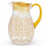 Decorative Clear Acrylic Beverage Jug with Yellow Leaf Print Artwork – 20 cm - Al Kabayel Discount CentreDecorative Clear Acrylic Beverage Jug with Yellow Leaf Print Artwork – 20 cmJugsAKDCAl Kabayel Discount Centre