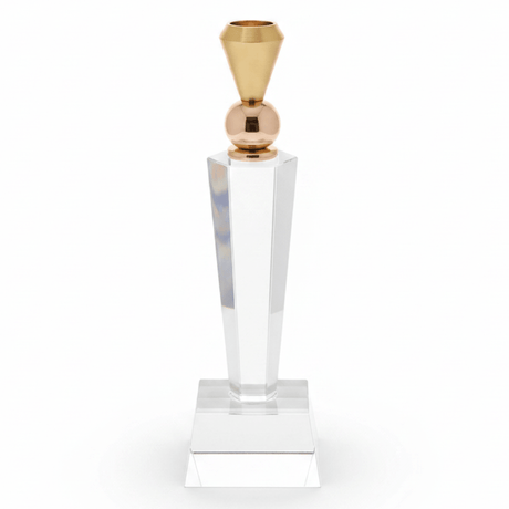 Decorative Crystal & Gold Metal Candle Holder for Elegant Table Centerpieces – 27cm - Al Kabayel Discount CentreDecorative Crystal & Gold Metal Candle Holder for Elegant Table Centerpieces – 27cmHome Décor AccentsAKDCAl Kabayel Discount Centre