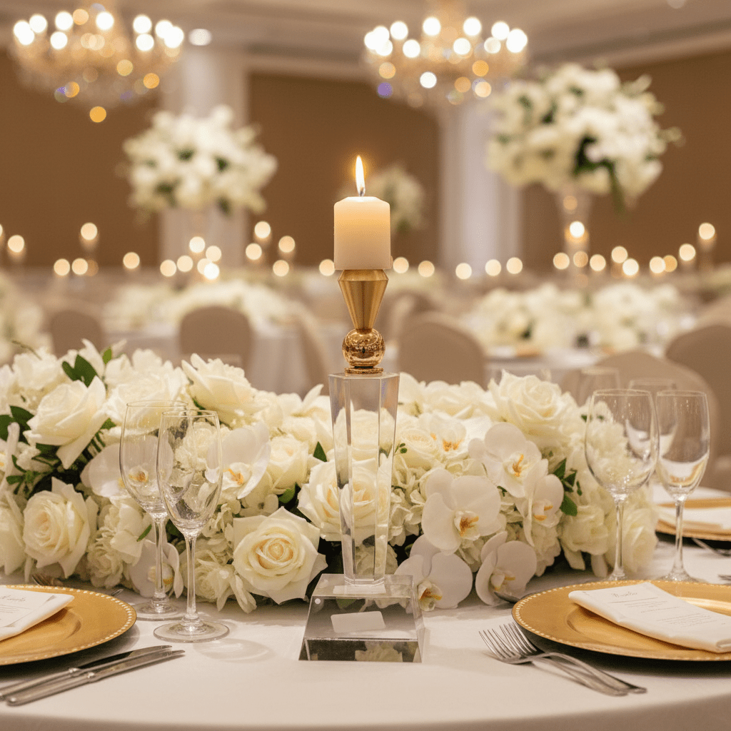 Decorative Crystal & Gold Metal Candle Holder for Elegant Table Centerpieces – 27cm - Al Kabayel Discount CentreDecorative Crystal & Gold Metal Candle Holder for Elegant Table Centerpieces – 27cmHome Décor AccentsAKDCAl Kabayel Discount Centre