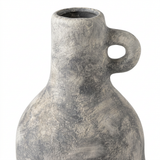 Flower Vase with Loop Handle Grey - 30cm