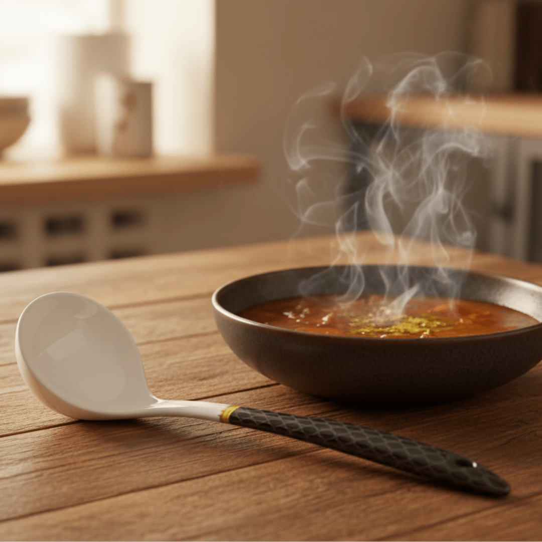 Delcasa Black & White Melamine Soup Ladle 23cm - Al Kabayel Discount CentreDelcasa Black & White Melamine Soup Ladle 23cmSpoonsDELCASAAl Kabayel Discount Centre