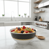 Delcasa Black & White Premium Melamine Serving Bowl – 8 Inch - Al Kabayel Discount CentreDelcasa Black & White Premium Melamine Serving Bowl – 8 InchBowlsDELCASAAl Kabayel Discount Centre