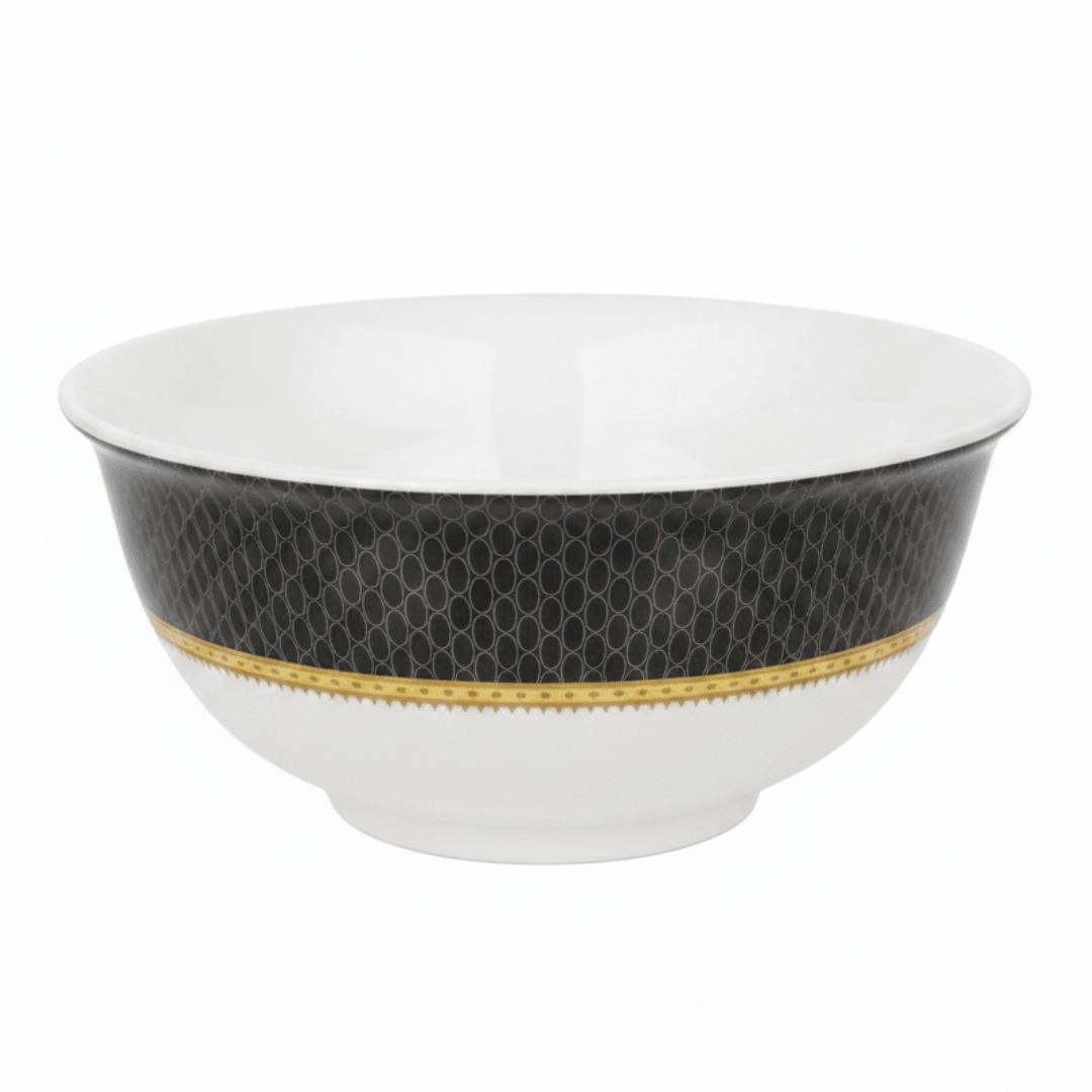 Delcasa Black & White Premium Melamine Serving Bowl – 8 Inch - Al Kabayel Discount CentreDelcasa Black & White Premium Melamine Serving Bowl – 8 InchBowlsDELCASAAl Kabayel Discount Centre