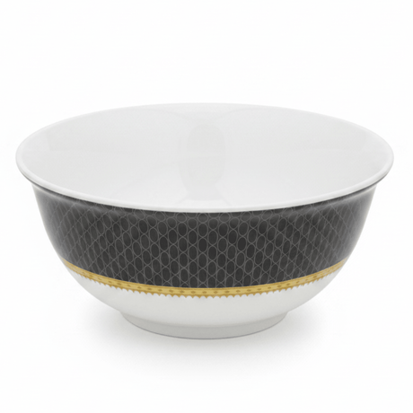 Delcasa Melamine Serving Bowl | Black & White Geometric Design | 7-Inch | - Al Kabayel Discount CentreDelcasa Melamine Serving Bowl | Black & White Geometric Design | 7-Inch |BowlsDELCASAAl Kabayel Discount Centre