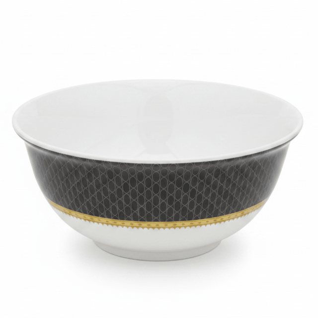Delcasa Melamine Serving Bowl | Black & White Geometric Design | 7-Inch | - Al Kabayel Discount CentreDelcasa Melamine Serving Bowl | Black & White Geometric Design | 7-Inch |BowlsDELCASAAl Kabayel Discount Centre