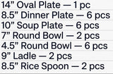Delcasa Oceanic Dine Melamineware Dinner Set – 25 Pcs (DC3878) - Al Kabayel Discount CentreDelcasa Oceanic Dine Melamineware Dinner Set – 25 Pcs (DC3878)Dinnerware SetsDELCASAAl Kabayel Discount Centre