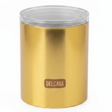 Delcasa Premium Airtight Golden Acrylic Storage Canister for Kitchen Dry Food Storage 750 ml - Al Kabayel Discount CentreDelcasa Premium Airtight Golden Acrylic Storage Canister for Kitchen Dry Food Storage 750 mlJars & Food SaversDELCASAAl Kabayel Discount Centre