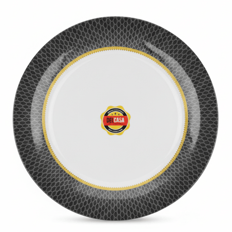 Delcasa Premium Black & White Melamine Dinner Plate 10.5 Inch - Al Kabayel Discount CentreDelcasa Premium Black & White Melamine Dinner Plate 10.5 InchPlatesDELCASAAl Kabayel Discount Centre