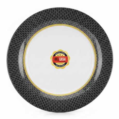 Delcasa Premium Black & White Melamine Dinner Plate 8.5 Inch - Al Kabayel Discount CentreDelcasa Premium Black & White Melamine Dinner Plate 8.5 InchPlatesDELCASAAl Kabayel Discount Centre