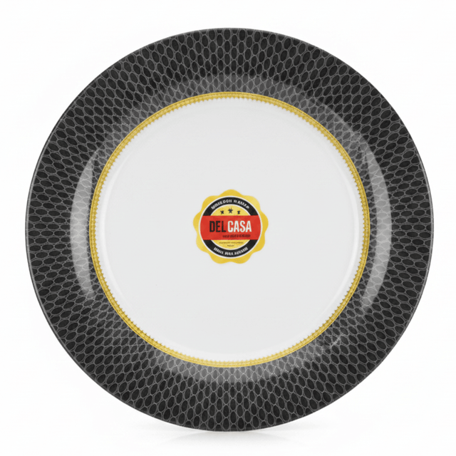 Delcasa Premium Black & White Melamine Dinner Plate 8.5 Inch - Al Kabayel Discount CentreDelcasa Premium Black & White Melamine Dinner Plate 8.5 InchPlatesDELCASAAl Kabayel Discount Centre
