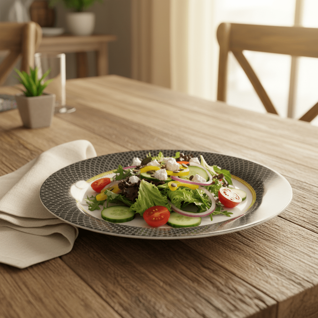 Delcasa Premium Black & White Melamine Dinner Plate 8.5 Inch - Al Kabayel Discount CentreDelcasa Premium Black & White Melamine Dinner Plate 8.5 InchPlatesDELCASAAl Kabayel Discount Centre