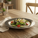 Delcasa Premium Black & White Melamine Dinner Plate 8.5 Inch - Al Kabayel Discount CentreDelcasa Premium Black & White Melamine Dinner Plate 8.5 InchPlatesDELCASAAl Kabayel Discount Centre
