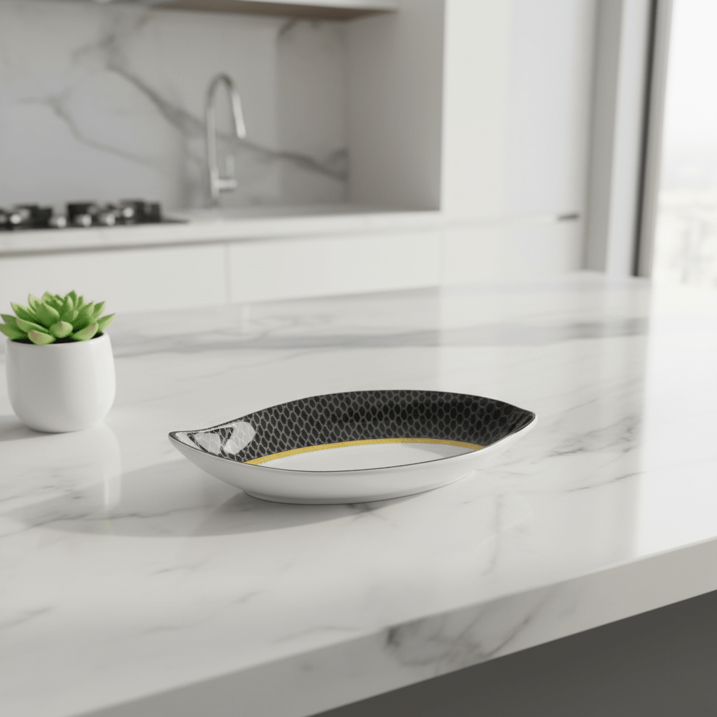 Delcasa Premium Black & White Melamine Dish Plate 7.2 Inch - Al Kabayel Discount CentreDelcasa Premium Black & White Melamine Dish Plate 7.2 InchPlatesDELCASAAl Kabayel Discount Centre