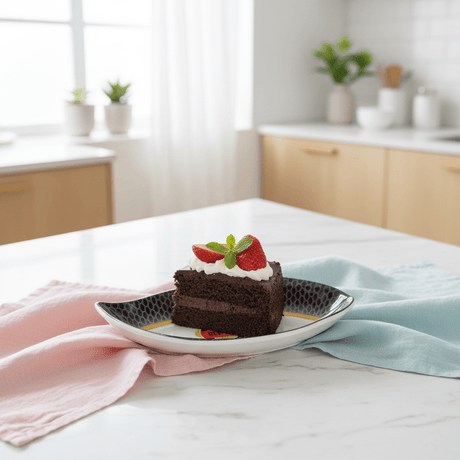 Delcasa Premium Black & White Melamine Dish Plate 7.2 Inch - Al Kabayel Discount CentreDelcasa Premium Black & White Melamine Dish Plate 7.2 InchPlatesDELCASAAl Kabayel Discount Centre