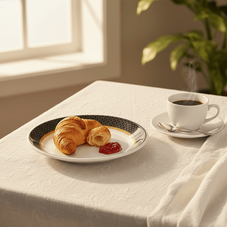 Delcasa Premium Black & White Melamine Side Plate 6 Inch - Al Kabayel Discount CentreDelcasa Premium Black & White Melamine Side Plate 6 InchPlatesDELCASAAl Kabayel Discount Centre