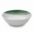 Delcasa Round White Melamine Serving Bowl with Green Shade Design, Large Capacity Bowl for Family Serving – 21.5 cm - Al Kabayel Discount CentreDelcasa Round White Melamine Serving Bowl with Green Shade Design, Large Capacity Bowl for Family Serving – 21.5 cmBowlsDELCASAAl Kabayel Discount Centre