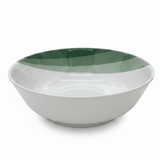 Delcasa Round White Melamine Serving Bowl with Green Shade Design, Large Capacity Bowl for Family Serving – 21.5 cm - Al Kabayel Discount CentreDelcasa Round White Melamine Serving Bowl with Green Shade Design, Large Capacity Bowl for Family Serving – 21.5 cmBowlsDELCASAAl Kabayel Discount Centre