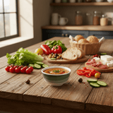Delcasa Round White Melamine Serving Bowl with Green Shade Design, Small Bowl for Sauces, Dips & Sides – 9 cm - Al Kabayel Discount CentreDelcasa Round White Melamine Serving Bowl with Green Shade Design, Small Bowl for Sauces, Dips & Sides – 9 cmBowlsDELCASAAl Kabayel Discount Centre