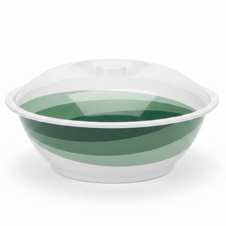 Delcasa Round White Melamine Serving Bowl with Lid and Green Shade Design, Covered Bowl for Storage & Serving – 25 cm - Al Kabayel Discount CentreDelcasa Round White Melamine Serving Bowl with Lid and Green Shade Design, Covered Bowl for Storage & Serving – 25 cmBowlsDELCASAAl Kabayel Discount Centre