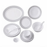 Delcasa Silver Lace Melamineware Dinner Set – 35 Pcs (DC3880) - Al Kabayel Discount CentreDelcasa Silver Lace Melamineware Dinner Set – 35 Pcs (DC3880)Dinnerware SetsDELCASAAl Kabayel Discount Centre