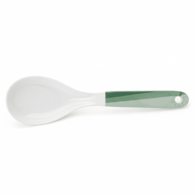 Delcasa White Melamine Spoon with Green Shade Design, Durable Multipurpose Kitchen Spoon – 10 Inch - Al Kabayel Discount CentreDelcasa White Melamine Spoon with Green Shade Design, Durable Multipurpose Kitchen Spoon – 10 InchSpatulas And SpoonsDELCASAAl Kabayel Discount Centre