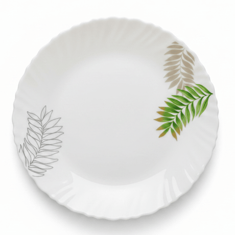 Delcasa White Opalware Dessert Plate with Stylish Leaf Design – 7.5 Inch - Al Kabayel Discount CentreDelcasa White Opalware Dessert Plate with Stylish Leaf Design – 7.5 InchPlatesDELCASAAl Kabayel Discount Centre