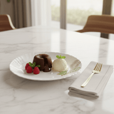 Delcasa White Opalware Dessert Plate with Stylish Leaf Design – 7.5 Inch - Al Kabayel Discount CentreDelcasa White Opalware Dessert Plate with Stylish Leaf Design – 7.5 InchPlatesDELCASAAl Kabayel Discount Centre
