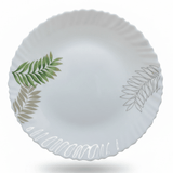Delcasa White Opalware Dinner Plate with Elegant Leaf Design – 10.5 Inch - Al Kabayel Discount CentreDelcasa White Opalware Dinner Plate with Elegant Leaf Design – 10.5 InchPlatesDELCASAAl Kabayel Discount Centre