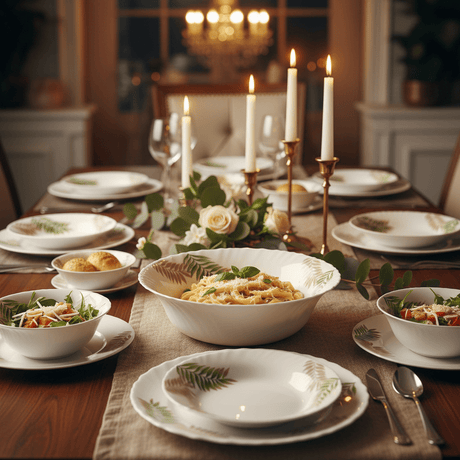 Delcasa White Opalware Large Serving Bowl with Leaf Design - 8 Inch - Al Kabayel Discount CentreDelcasa White Opalware Large Serving Bowl with Leaf Design - 8 InchBowlsDELCASAAl Kabayel Discount Centre