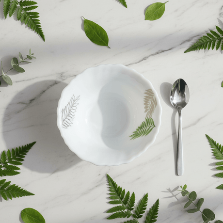 Delcasa White Opalware Multipurpose Bowl with Leaf Design - 4 Inch - Al Kabayel Discount CentreDelcasa White Opalware Multipurpose Bowl with Leaf Design - 4 InchBowlsDELCASAAl Kabayel Discount Centre