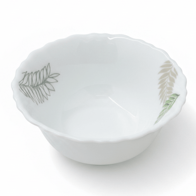 Delcasa White Opalware Multipurpose Bowl with Leaf Design - 4 Inch - Al Kabayel Discount CentreDelcasa White Opalware Multipurpose Bowl with Leaf Design - 4 InchBowlsDELCASAAl Kabayel Discount Centre