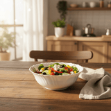 Delcasa White Opalware Serving Bowl with Leaf Design - 7 Inch - Al Kabayel Discount CentreDelcasa White Opalware Serving Bowl with Leaf Design - 7 InchBowlsDELCASAAl Kabayel Discount Centre